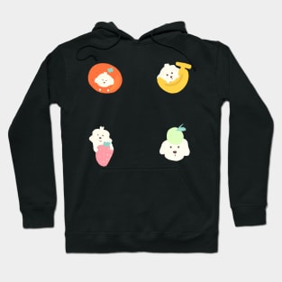 Dog Fruit Sticker Pack Hoodie